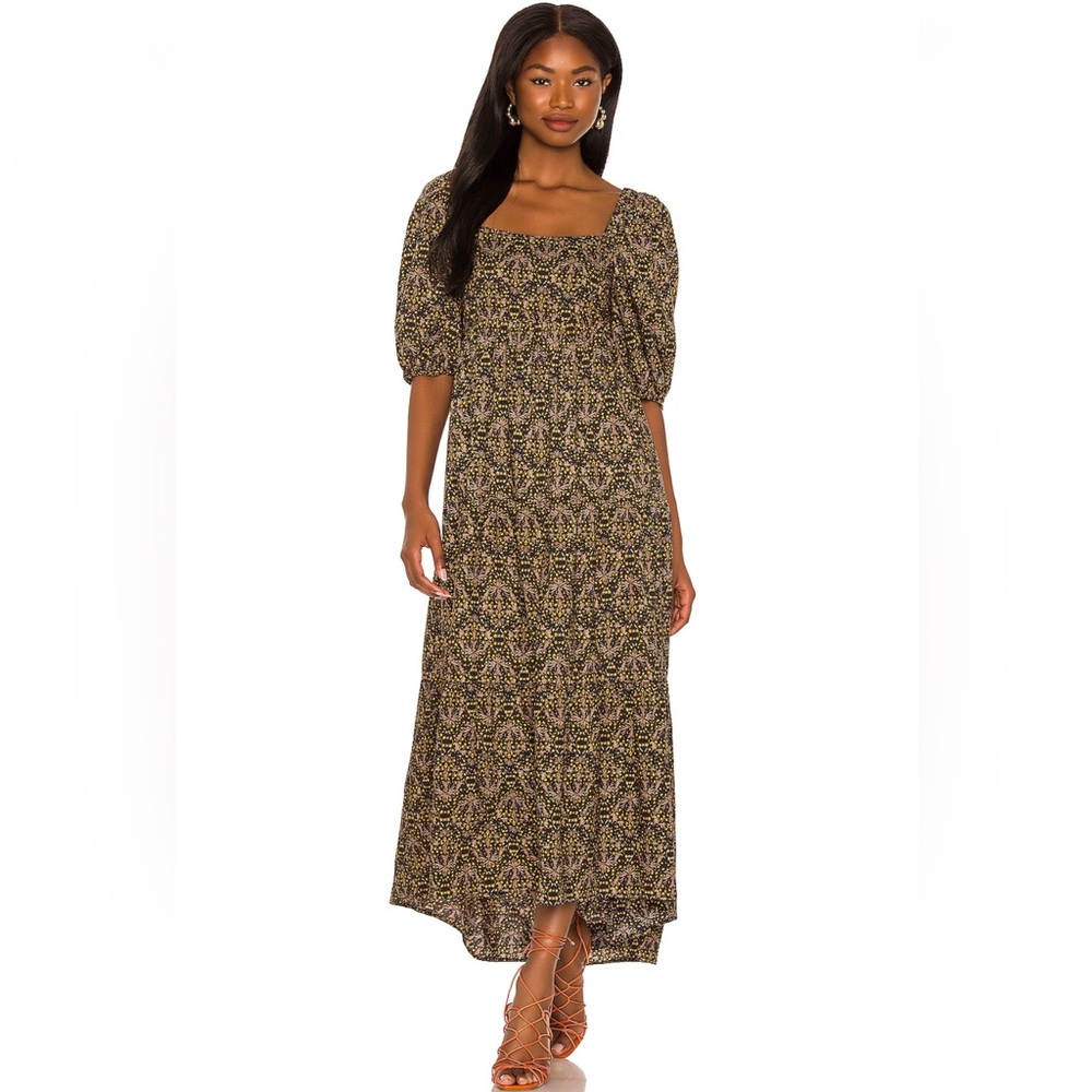 Minkpink Puff Sleeve Open Back dress
